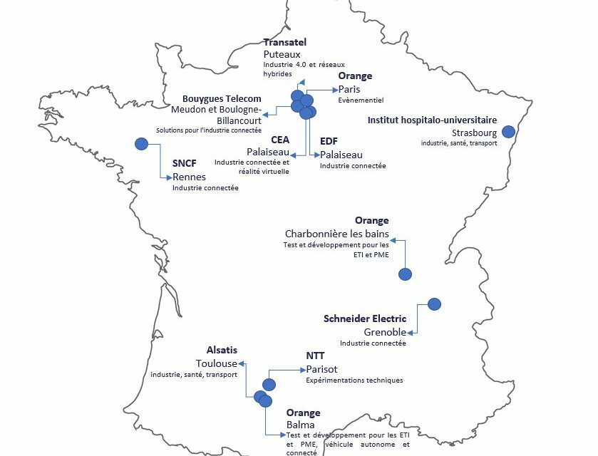 13 autorisations d’expérimentations 5G industrielles ont été délivrées en France