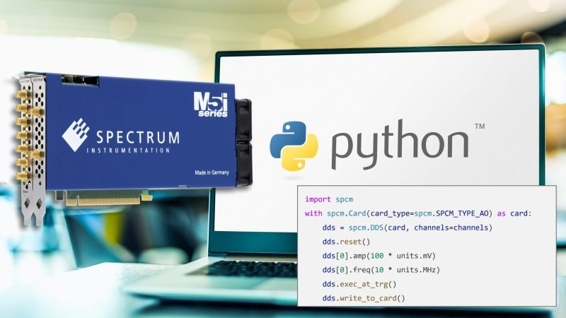 Package Python pour générateurs arbitraires et numériseurs