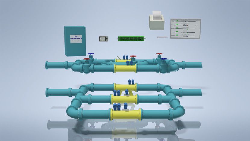 Calculateur de débit avec mesure multi-flux du débit de gaz