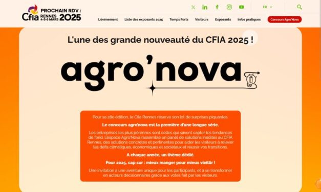 Le salon CFIA Rennes a lancé le concours Agro’Nova