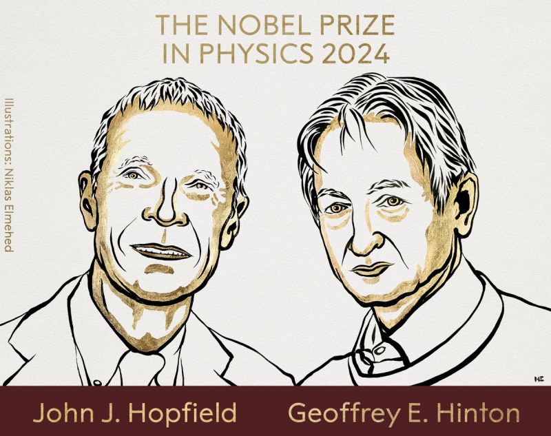 John J. Hopfield et Geoffrey E. Hinton, lauréats du prix Nobel de physique 2024