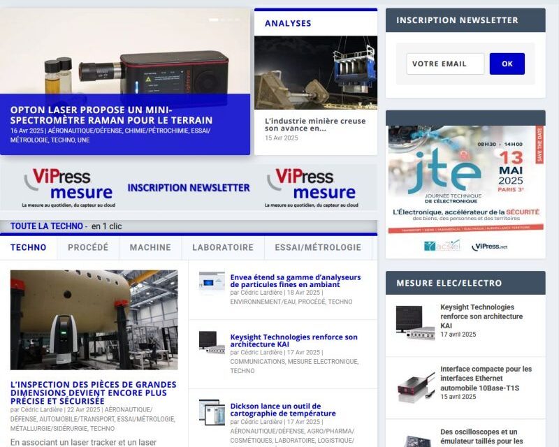 La newsletter ViPress Mesure fait une pause et reviendra le 12 mai